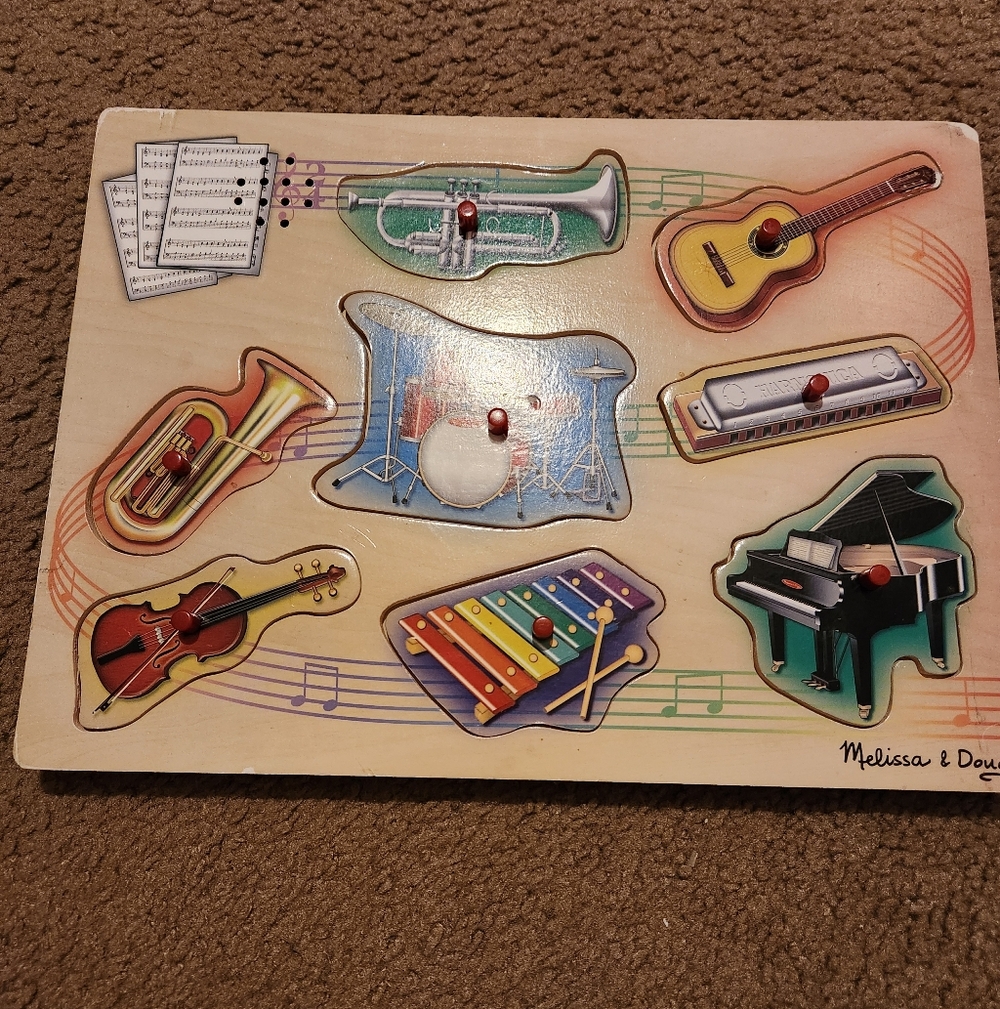 Melissa & Doug Musical Instrument Sound Puzzle